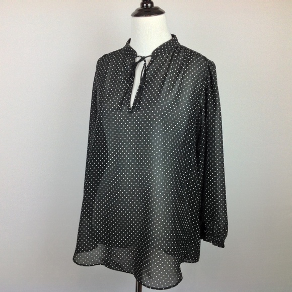 Chaps Ralph Lauren Peasant Top Womens Large - Picture 3 of 6